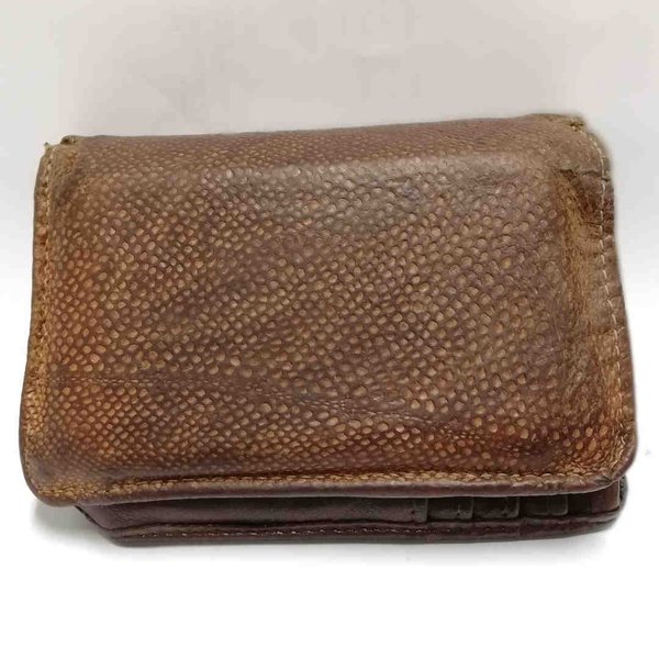 10 years used burbot leather wallet