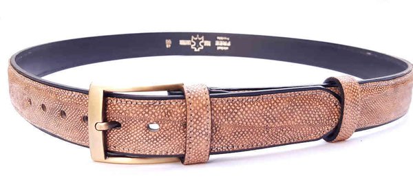 Belt, Burbot leather, 34 mm, brown