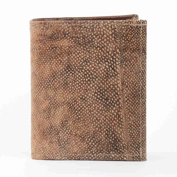 Wallet Rick whole surface burbot skin leather